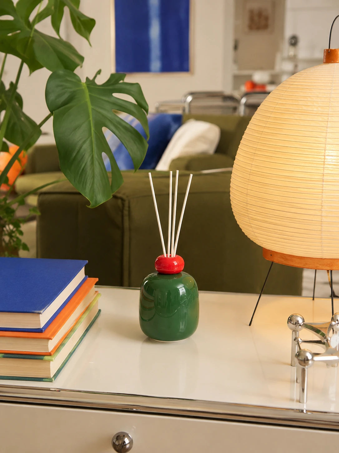 Color-Block Ceramic Reed Diffuser Bottle