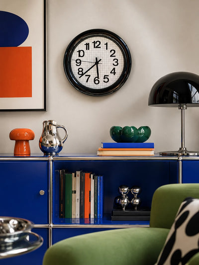 Grid Paper Silent Wall Clock