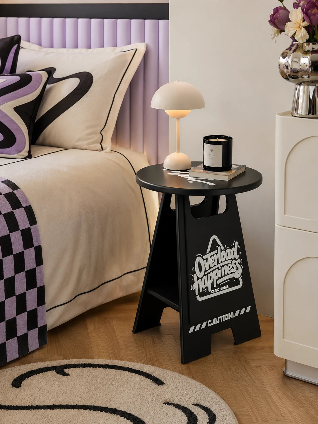 Caution Sign Side Table