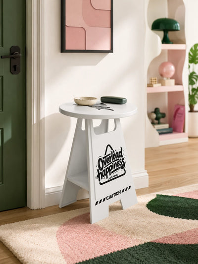 Caution Sign Side Table