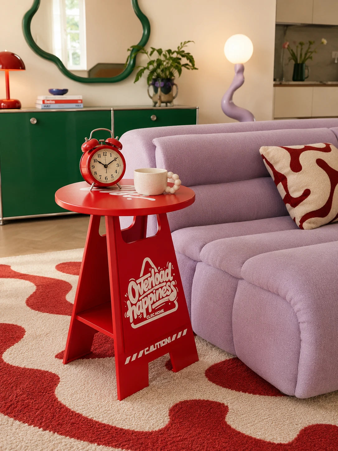 Caution Sign Side Table