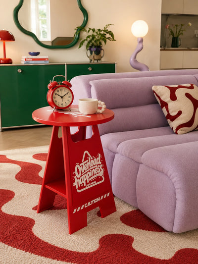 Caution Sign Side Table
