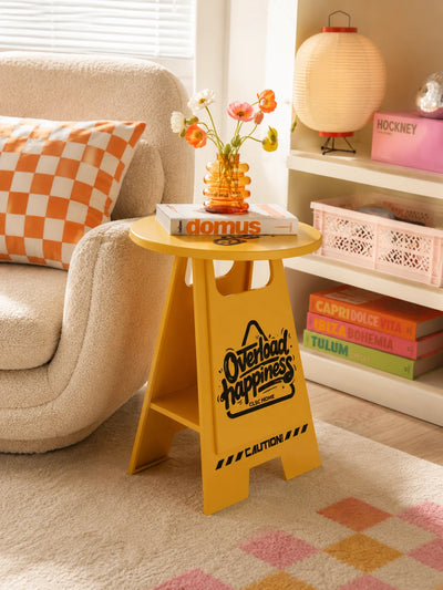 Caution Sign Side Table
