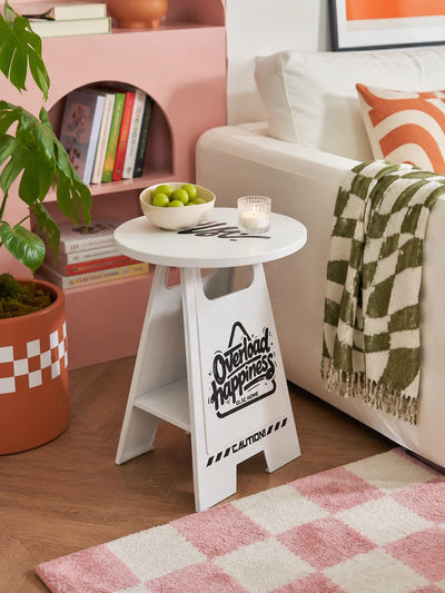 Caution Sign Side Table