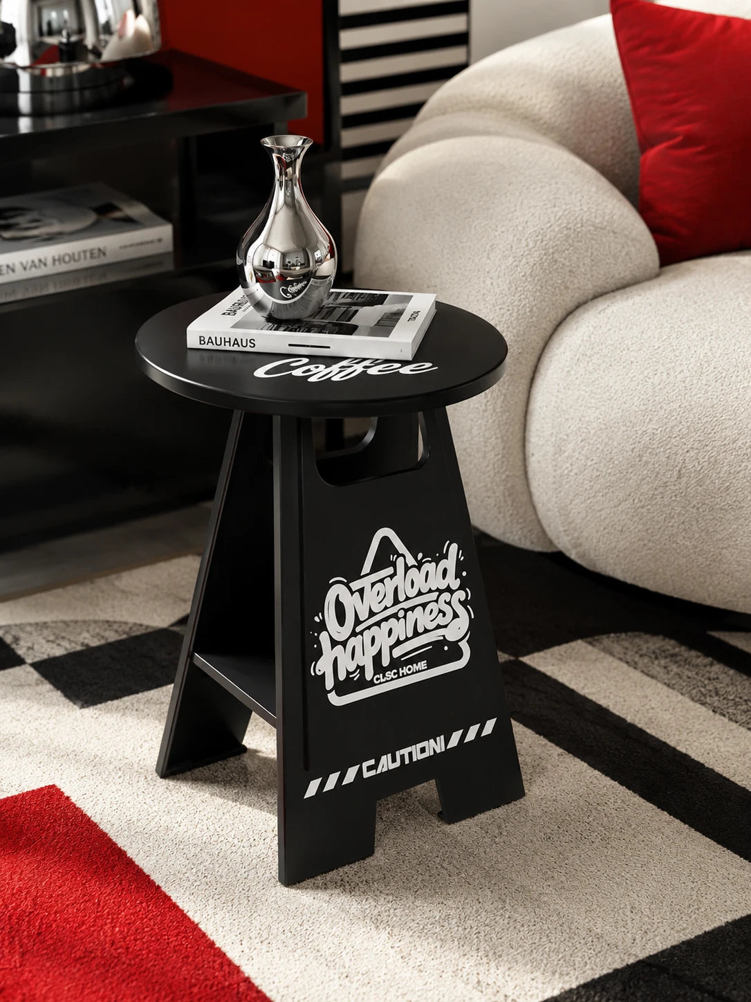 Caution Sign Side Table
