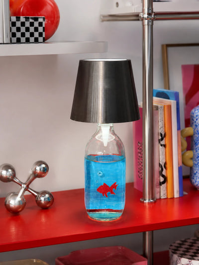 Goldfish Glass Bottle Table Lamp