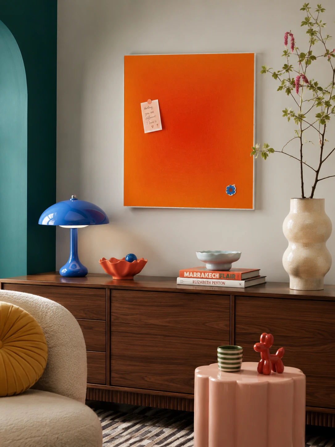 Gradient Glow Felt Wall Panel