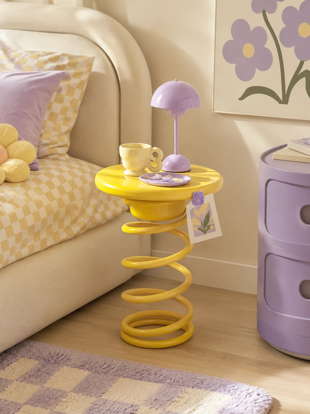 Coil Spring Side Table