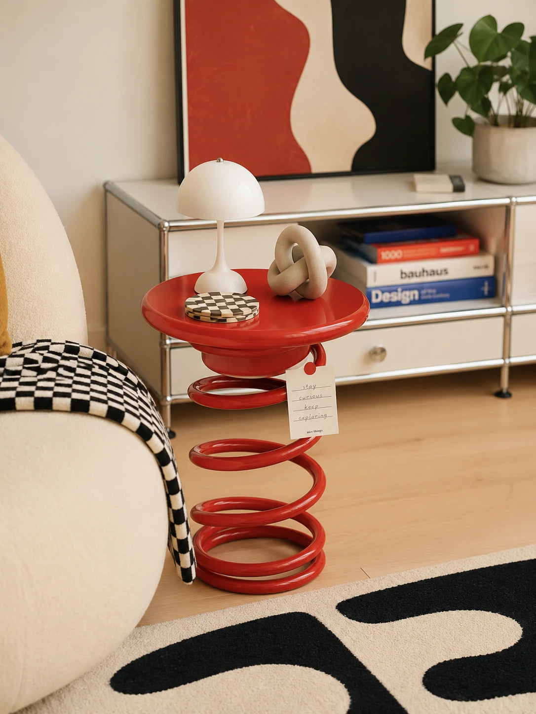 Coil Spring Side Table