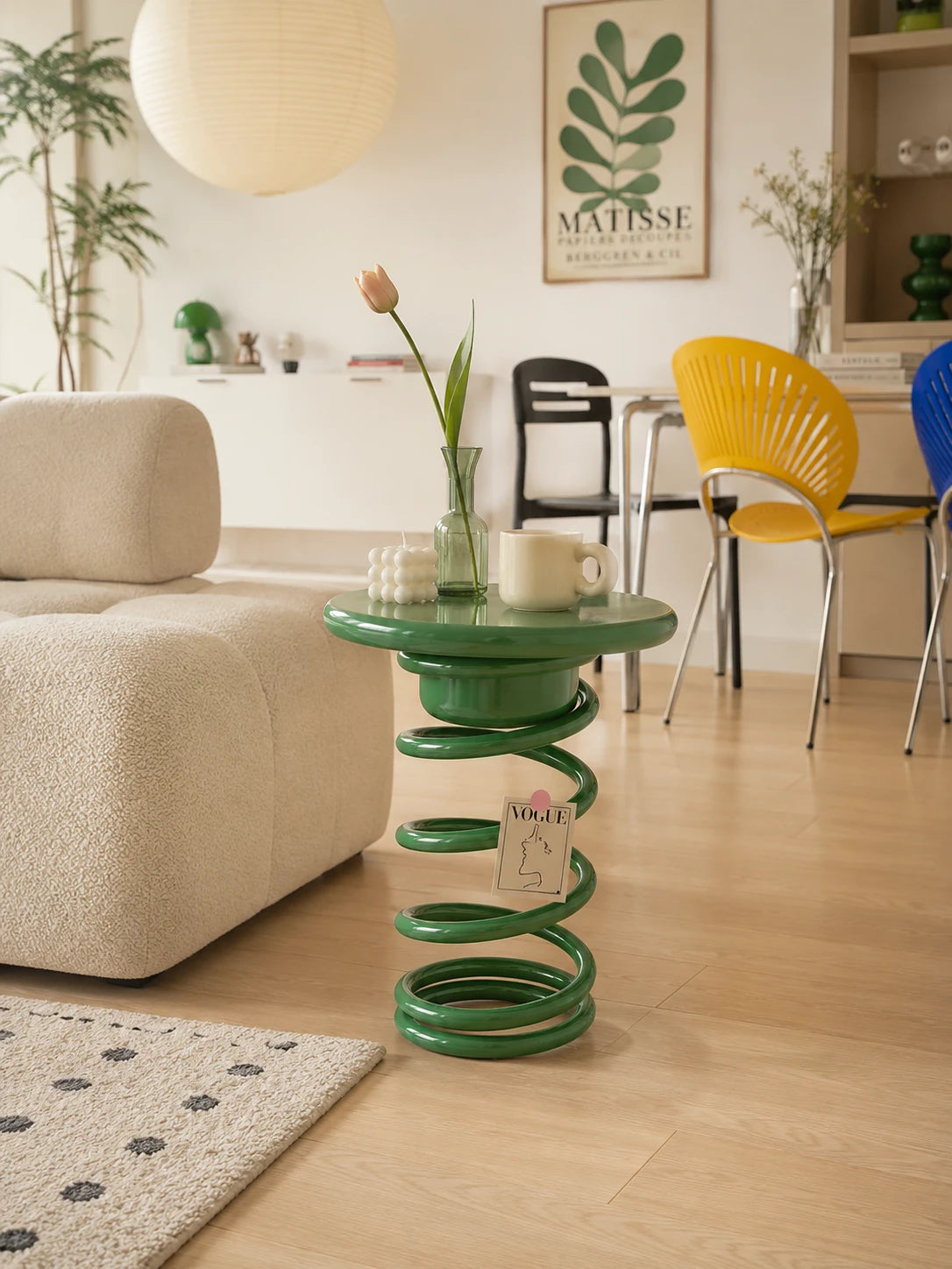 Coil Spring Side Table