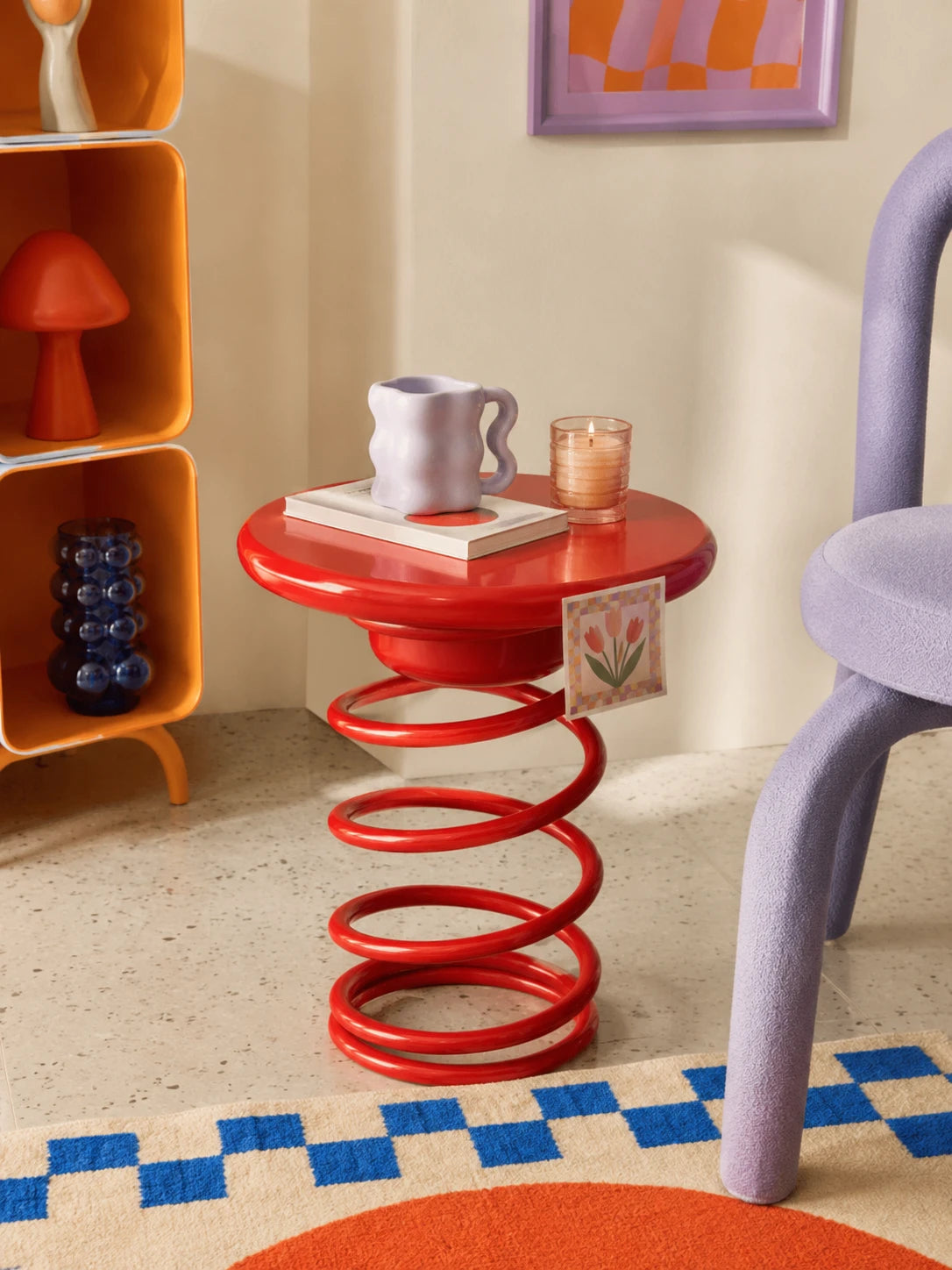 Coil Spring Side Table