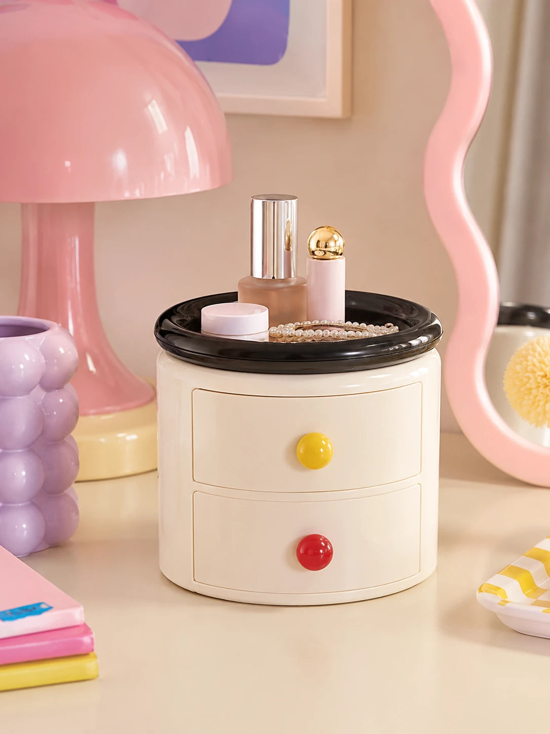 2-Tier Cosmetic Storage Box & Vanity Organizer
