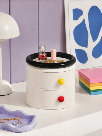 2-Tier Cosmetic Storage Box & Vanity Organizer