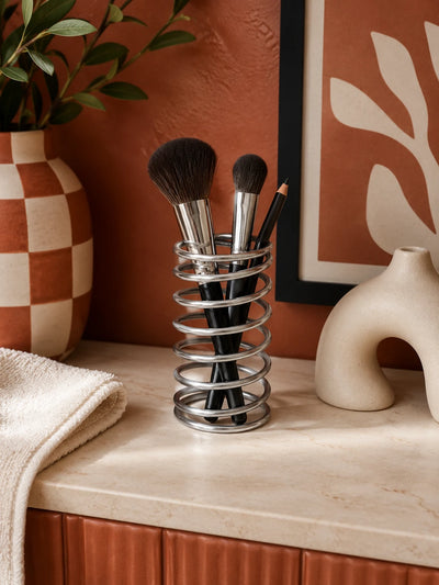 Spiral Stainless Steel Toothbrush Holder
