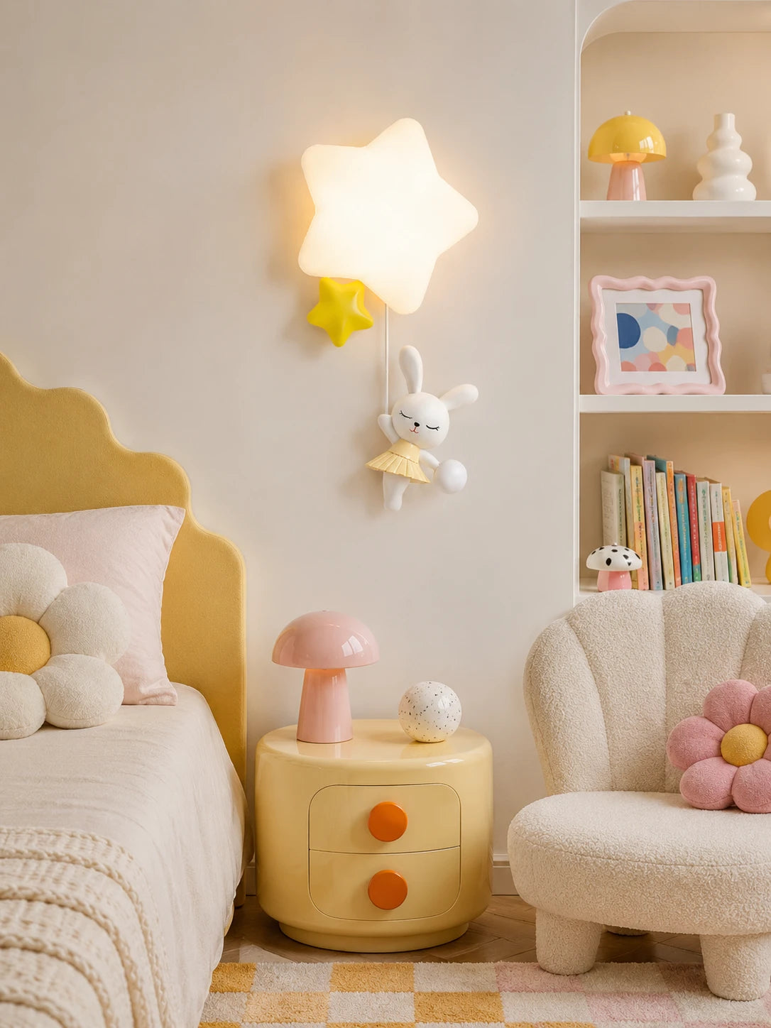 Starry Ballet Bunny Wall Light
