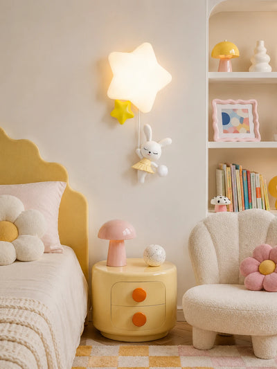 Starry Ballet Bunny Wall Light