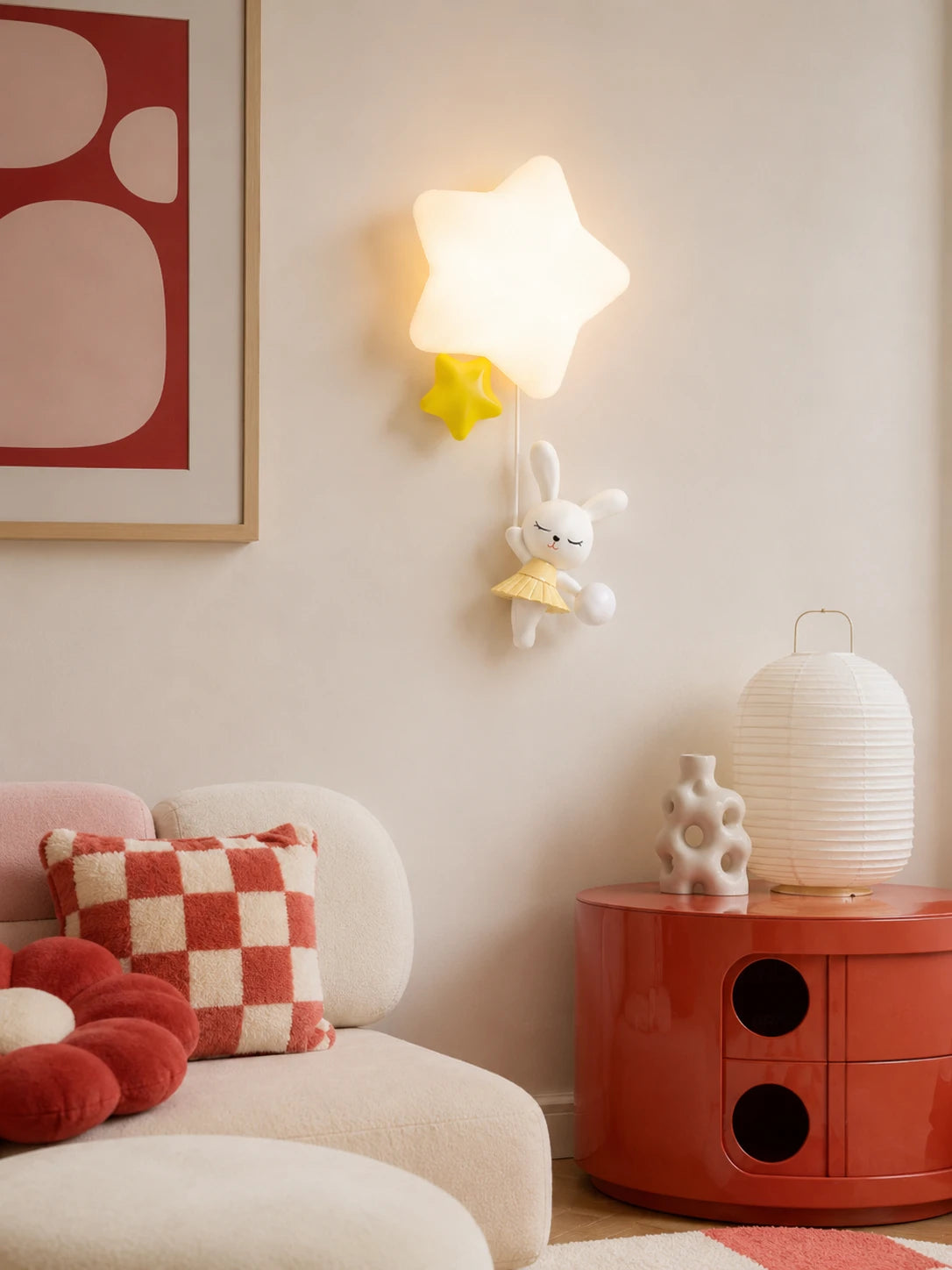 Starry Ballet Bunny Wall Light