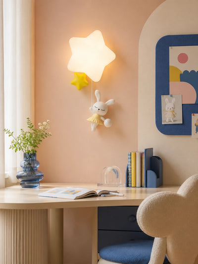 Starry Ballet Bunny Wall Light