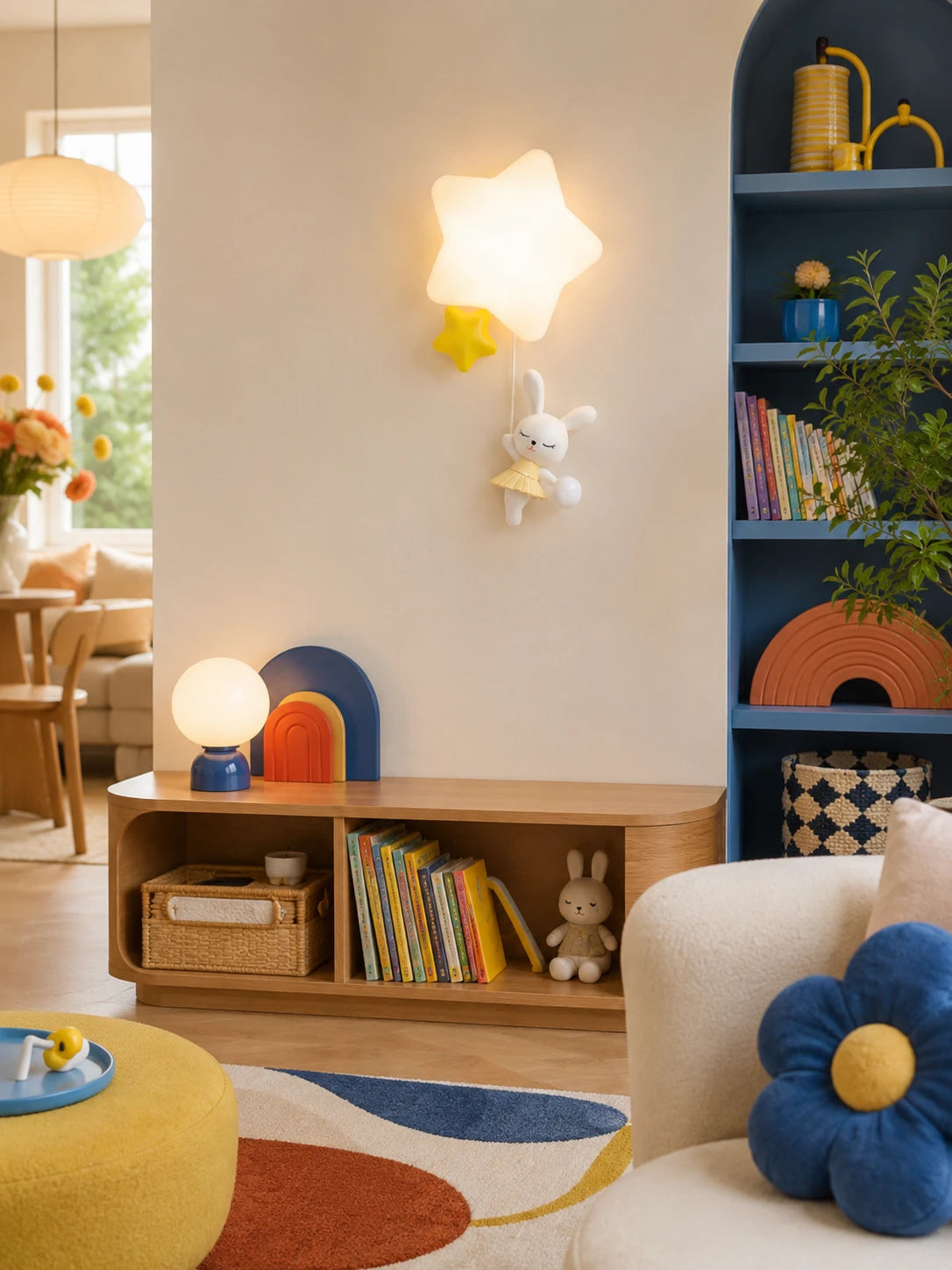 Starry Ballet Bunny Wall Light