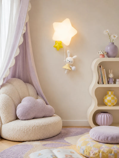 Starry Ballet Bunny Wall Light