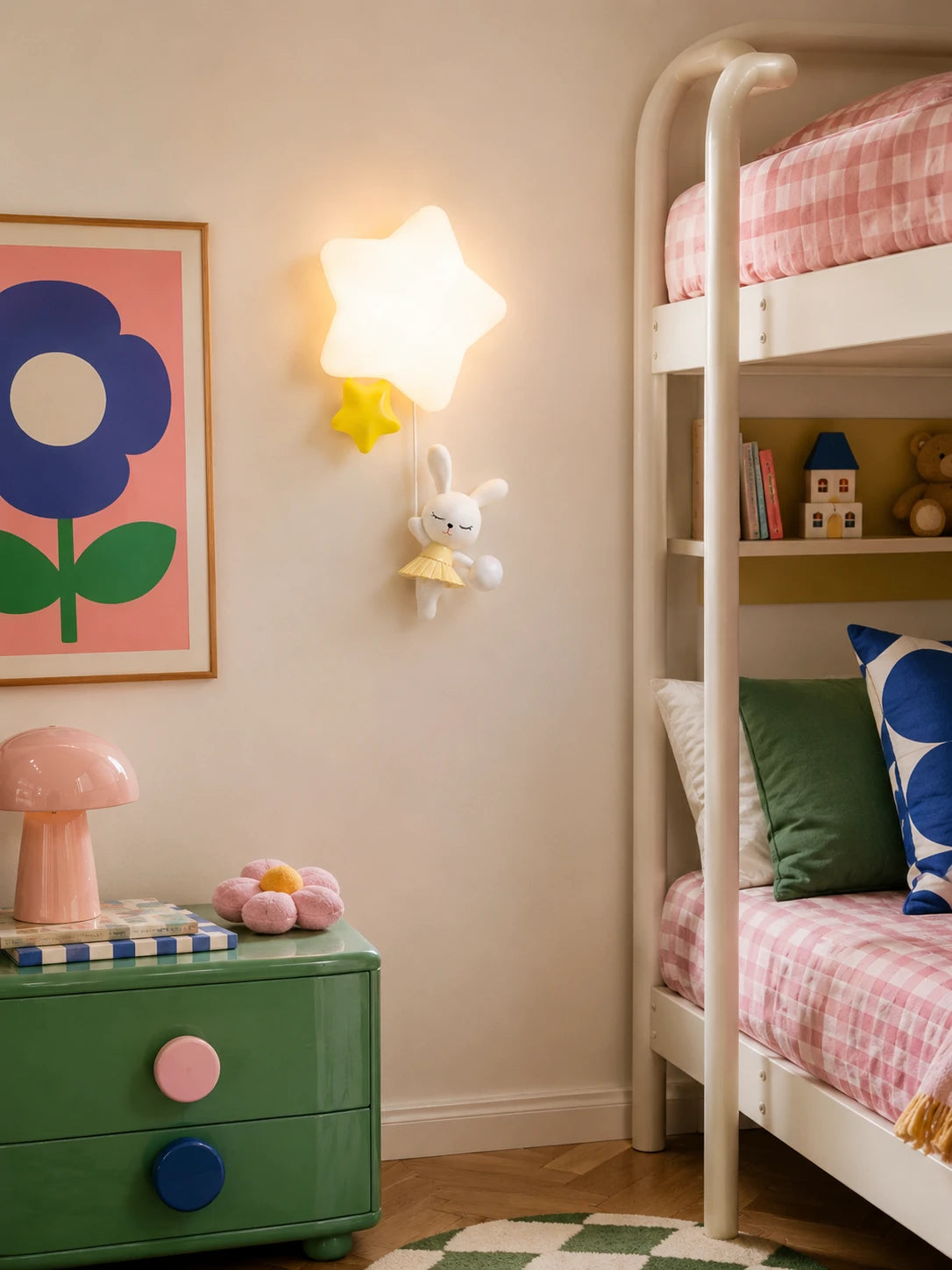 Starry Ballet Bunny Wall Light