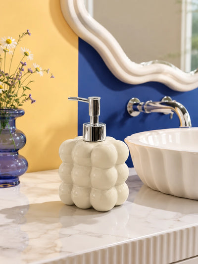 Beaded Ceramic Soap Dispenser