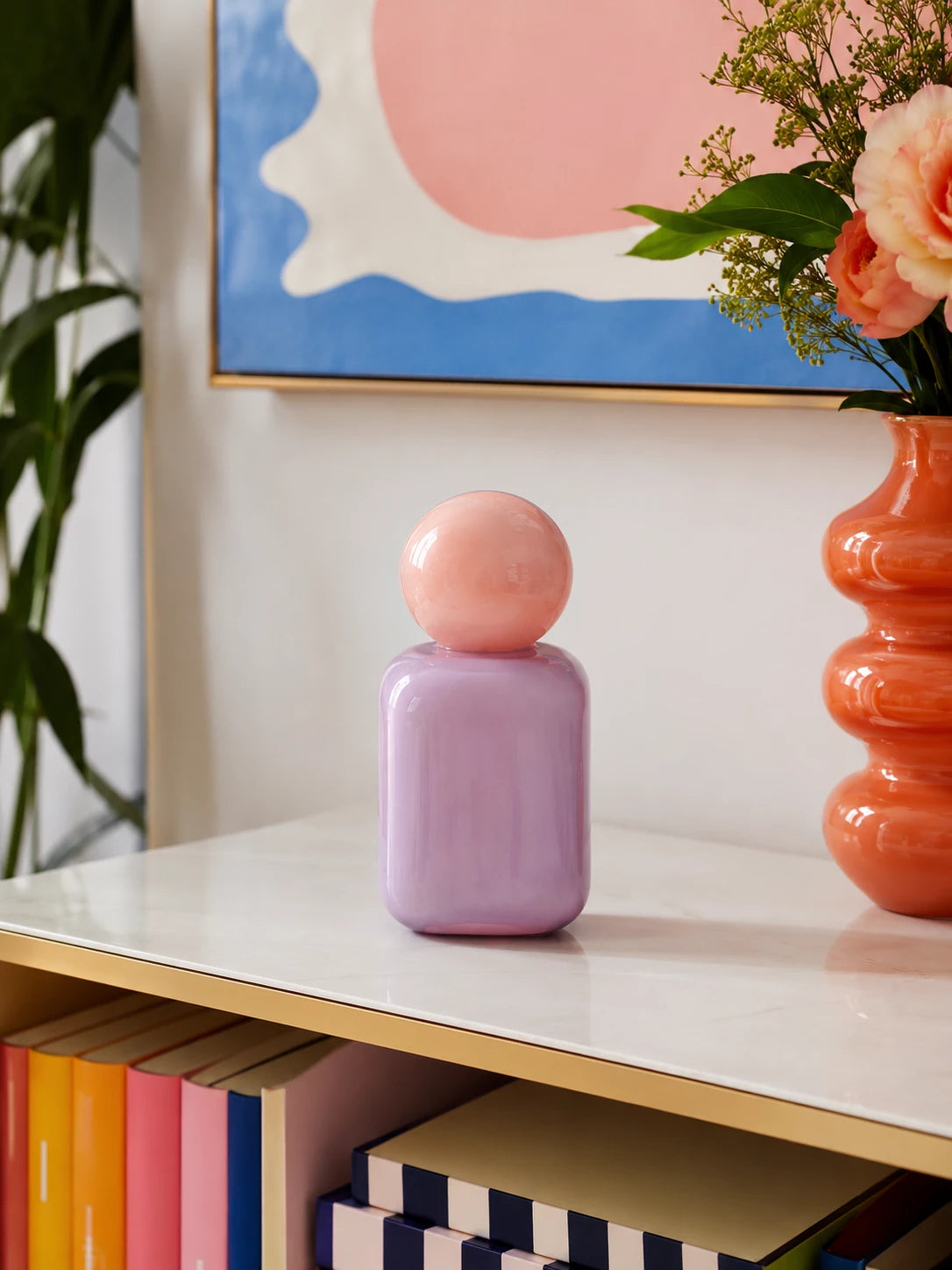 Candy Color Ceramic Aromatherapy Vessel: Playful Sculptural Decor