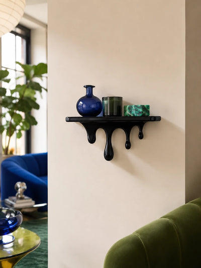Drip Floating Shelf: Sculptural Wall-Mounted Decor