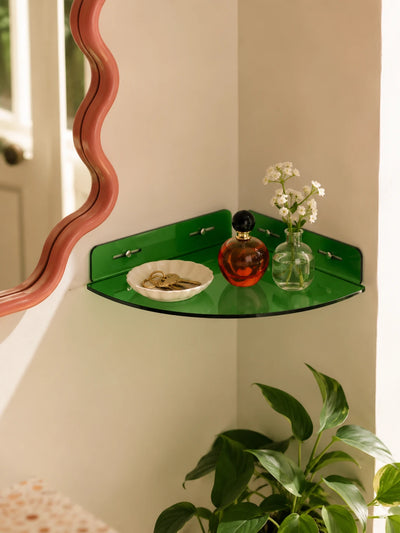 Acrylic Corner Shower Shelf – Space-Saving Bathroom Storage