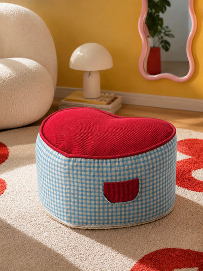 Heart-Silhouette Accent Footstool | Dopamine Decor Seating