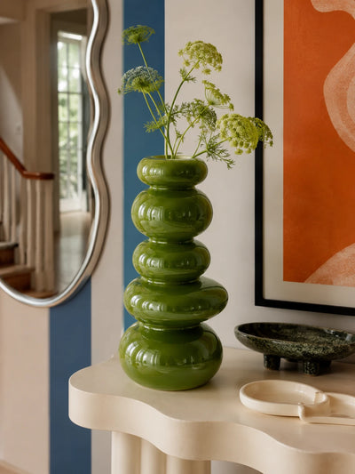 Stacked Silhouette Glass Vase | Dopamine Decor Accent Piece