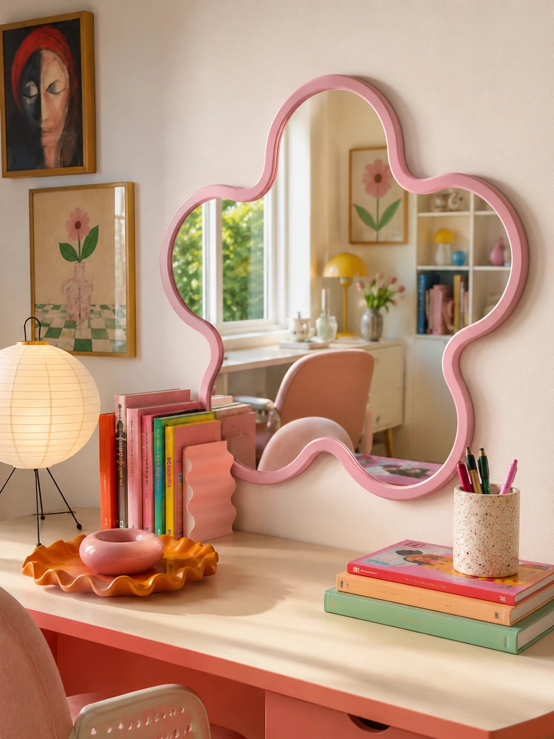 Daisy Petal Wall Mirror