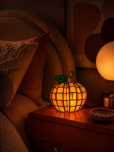 Stained Glass Pumpkin Lamp