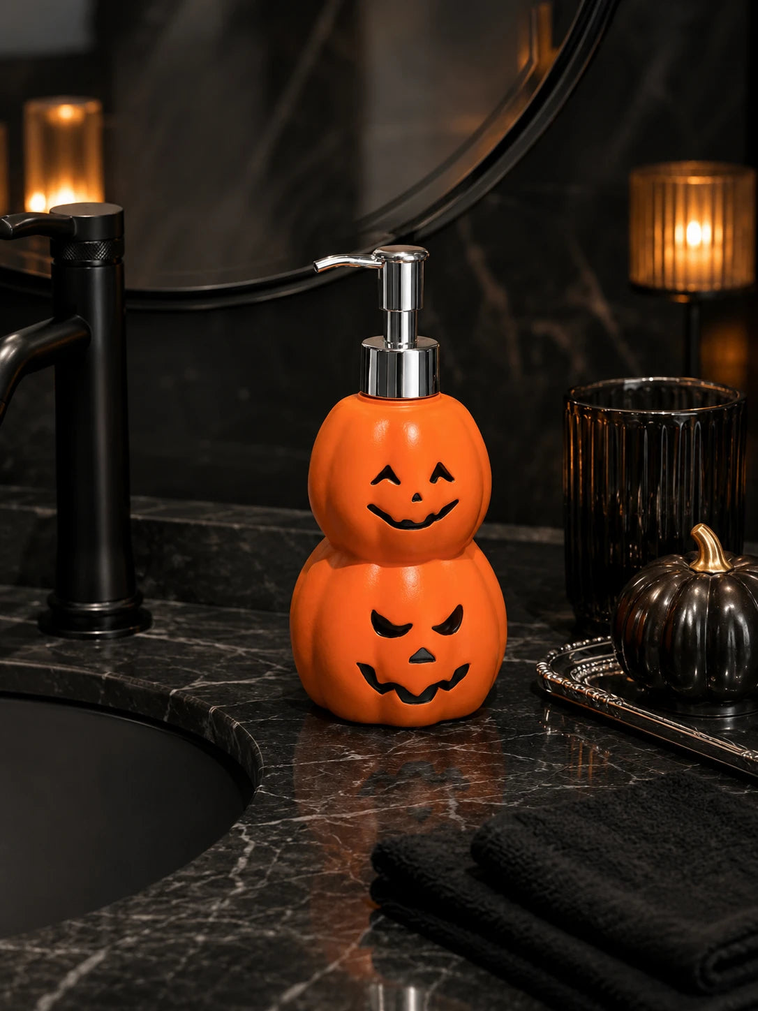 Halloween Jack-O'-Lantern Soap Dispenser