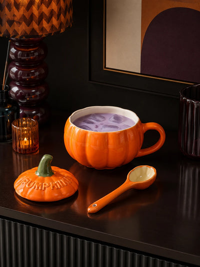 Charming Pumpkin Ceramic Coffee Mug