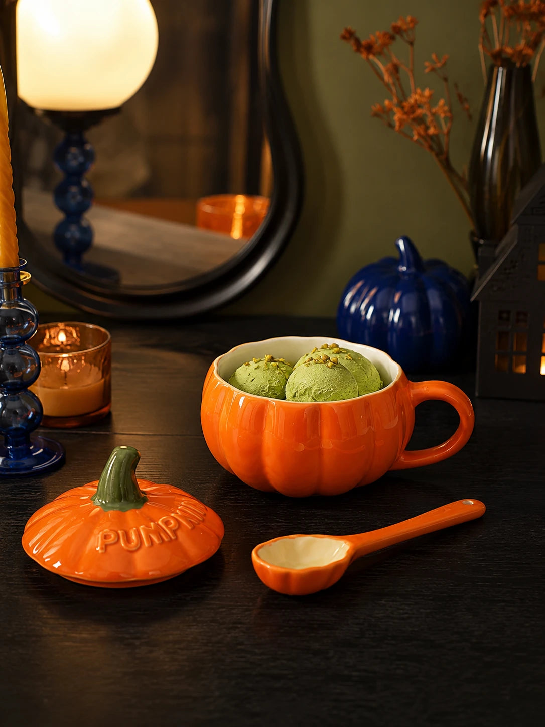 Charming Pumpkin Ceramic Coffee Mug