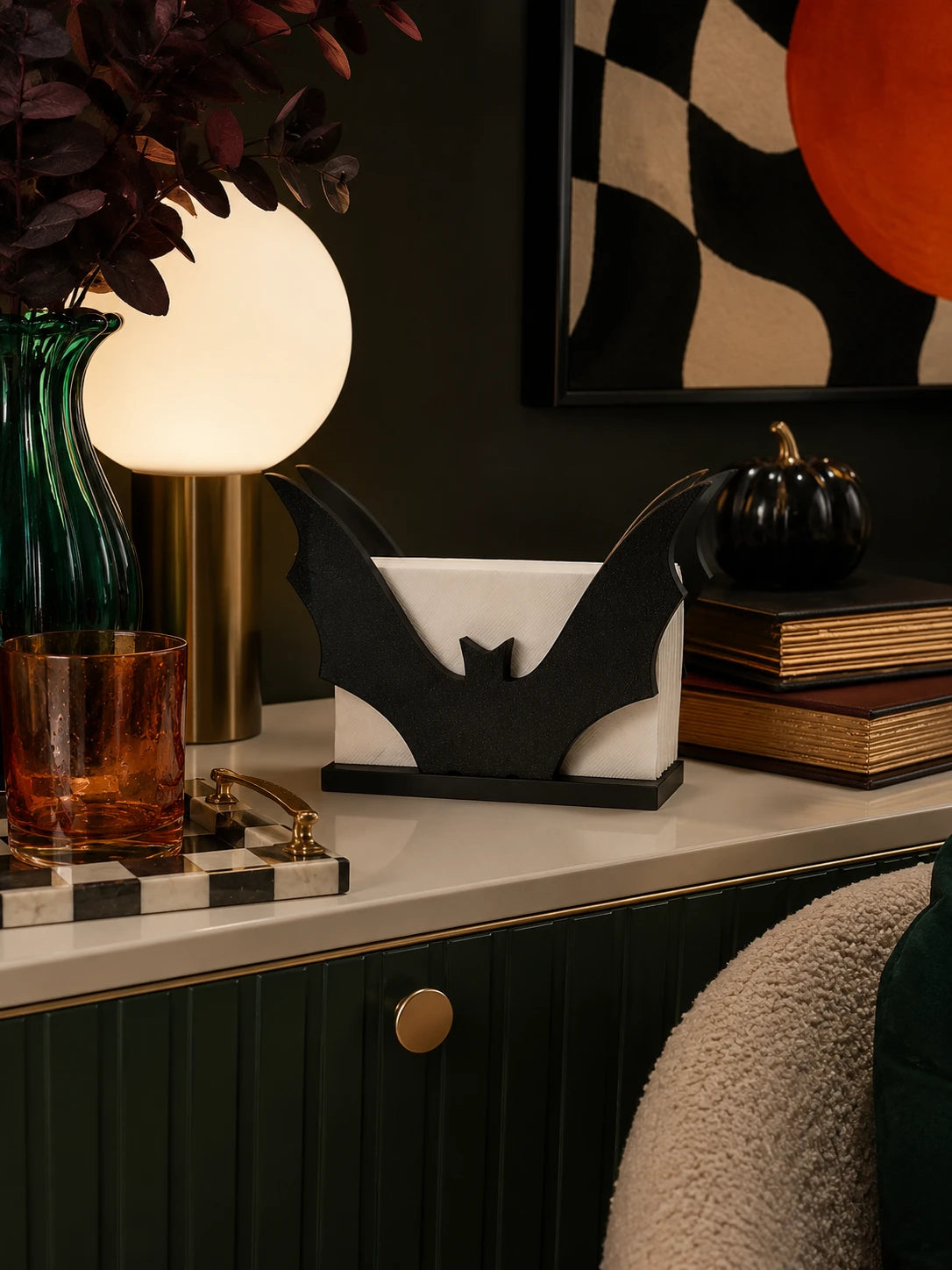 Gothic Bat Napkin Holder