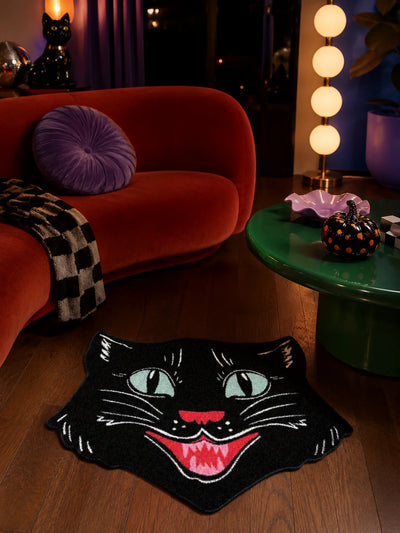 Velvet Cat Pattern Rug