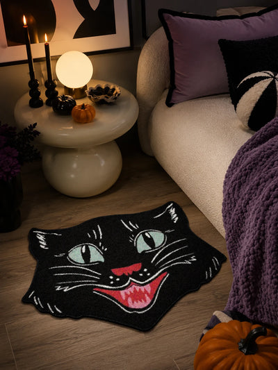 Velvet Cat Pattern Rug