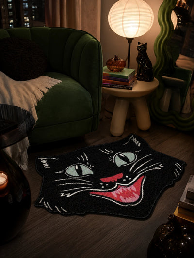 Velvet Cat Pattern Rug