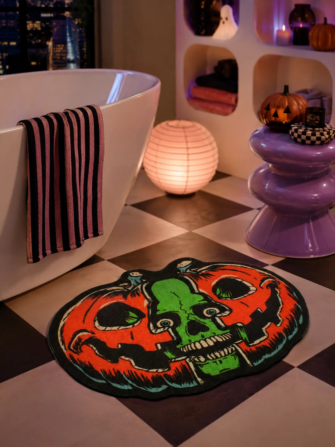 Evil Pumpkin Floor Mat