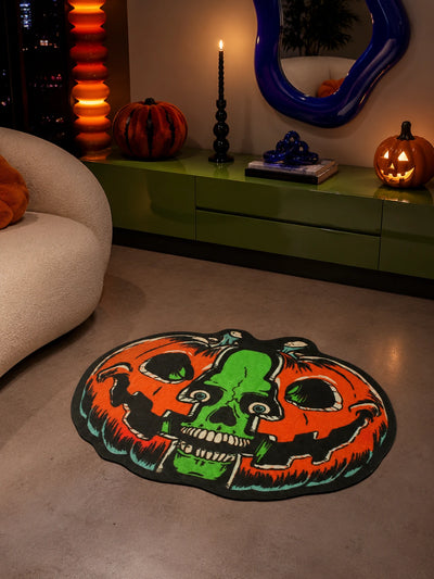 Evil Pumpkin Floor Mat