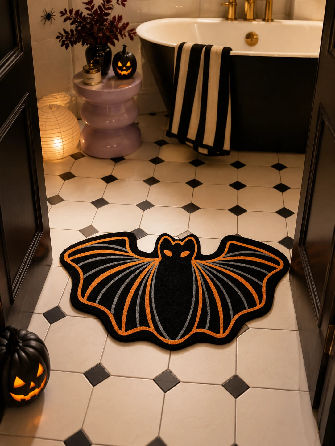 Bat-Shaped Area Rug