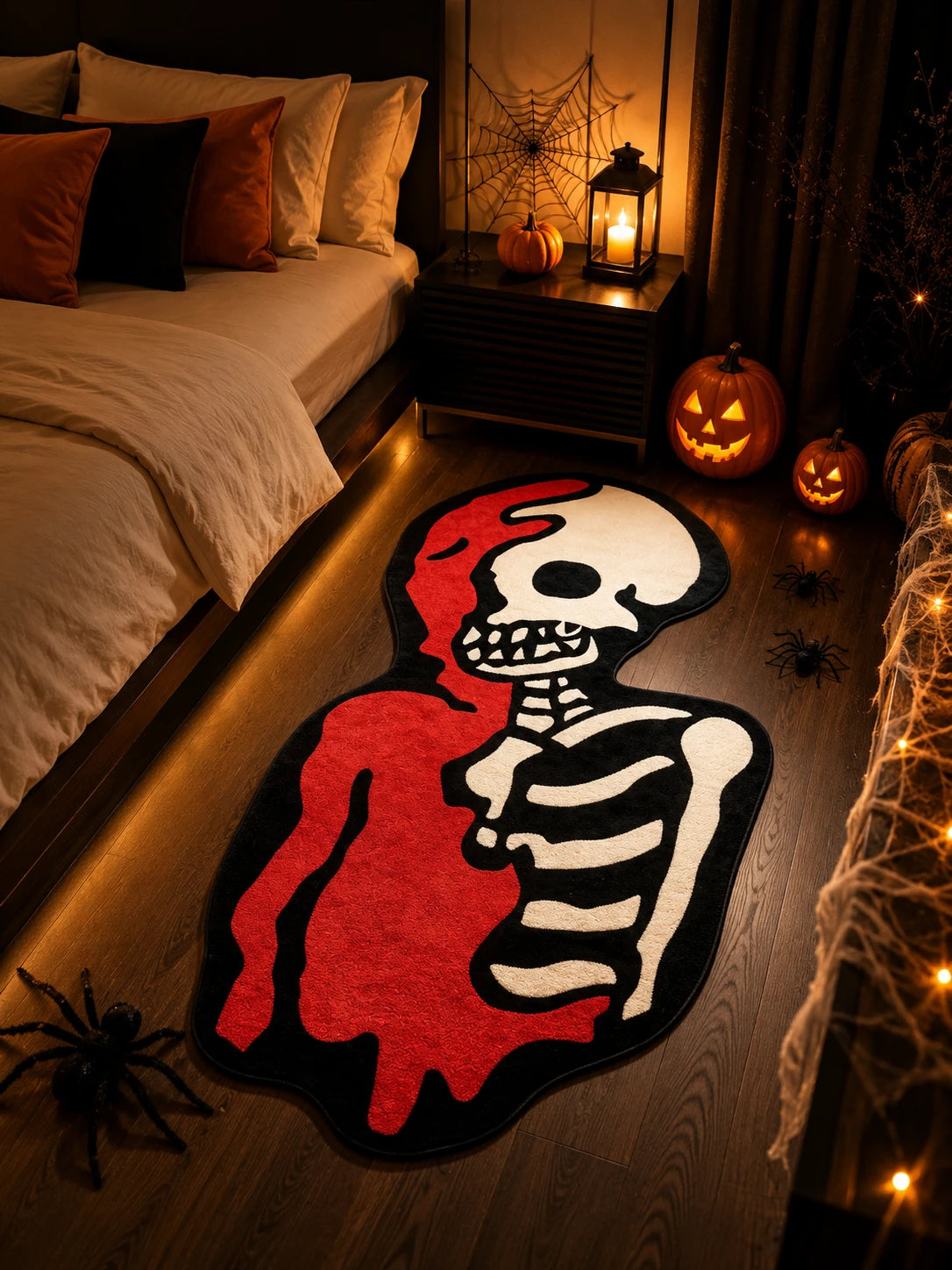 Skull Halloween Area Rug