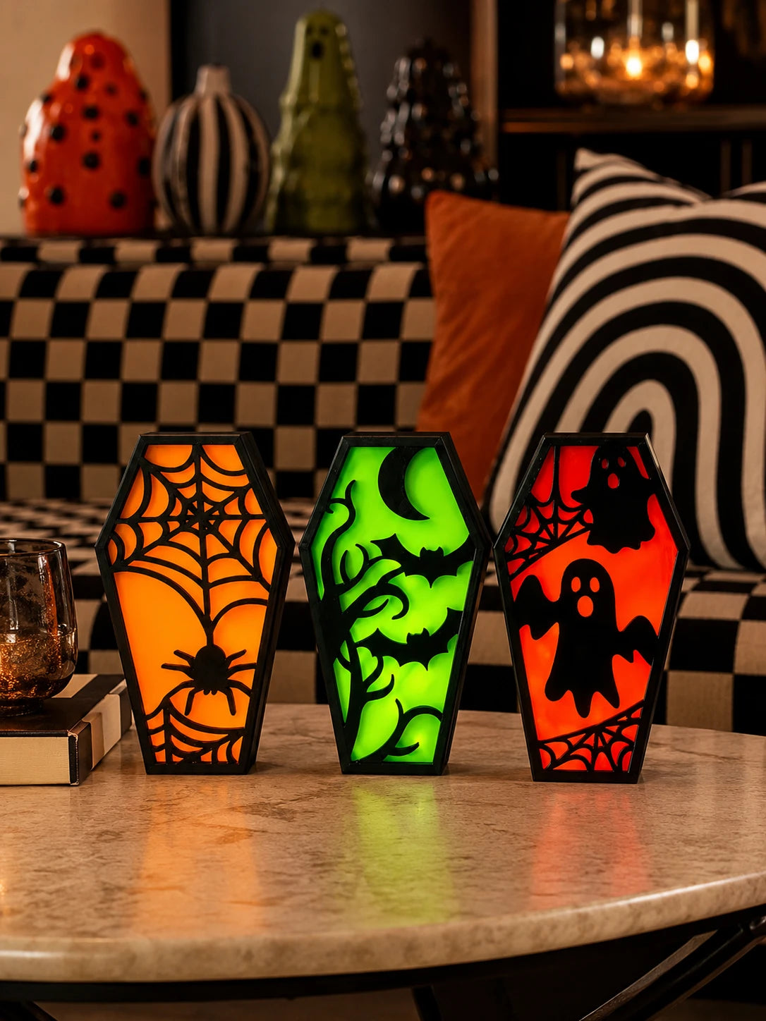 Halloween Coffin LED Decorative Light Set