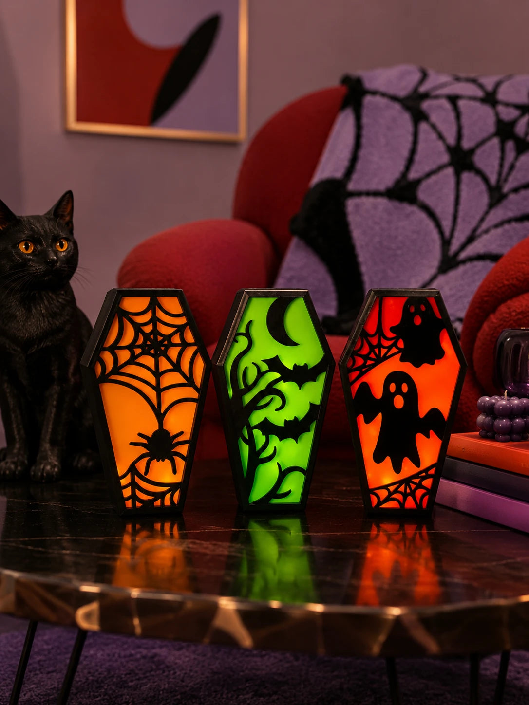 Halloween Coffin LED Decorative Light Set