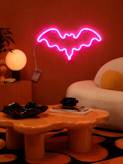 Halloween Bat Neon Wall Light
