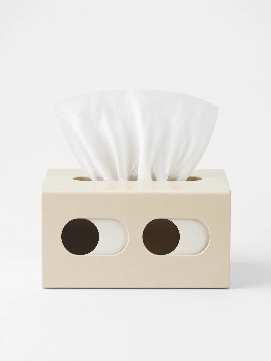 Cartoon Face Tissue Box Cover: Dopamine Decor Sculptural Statement