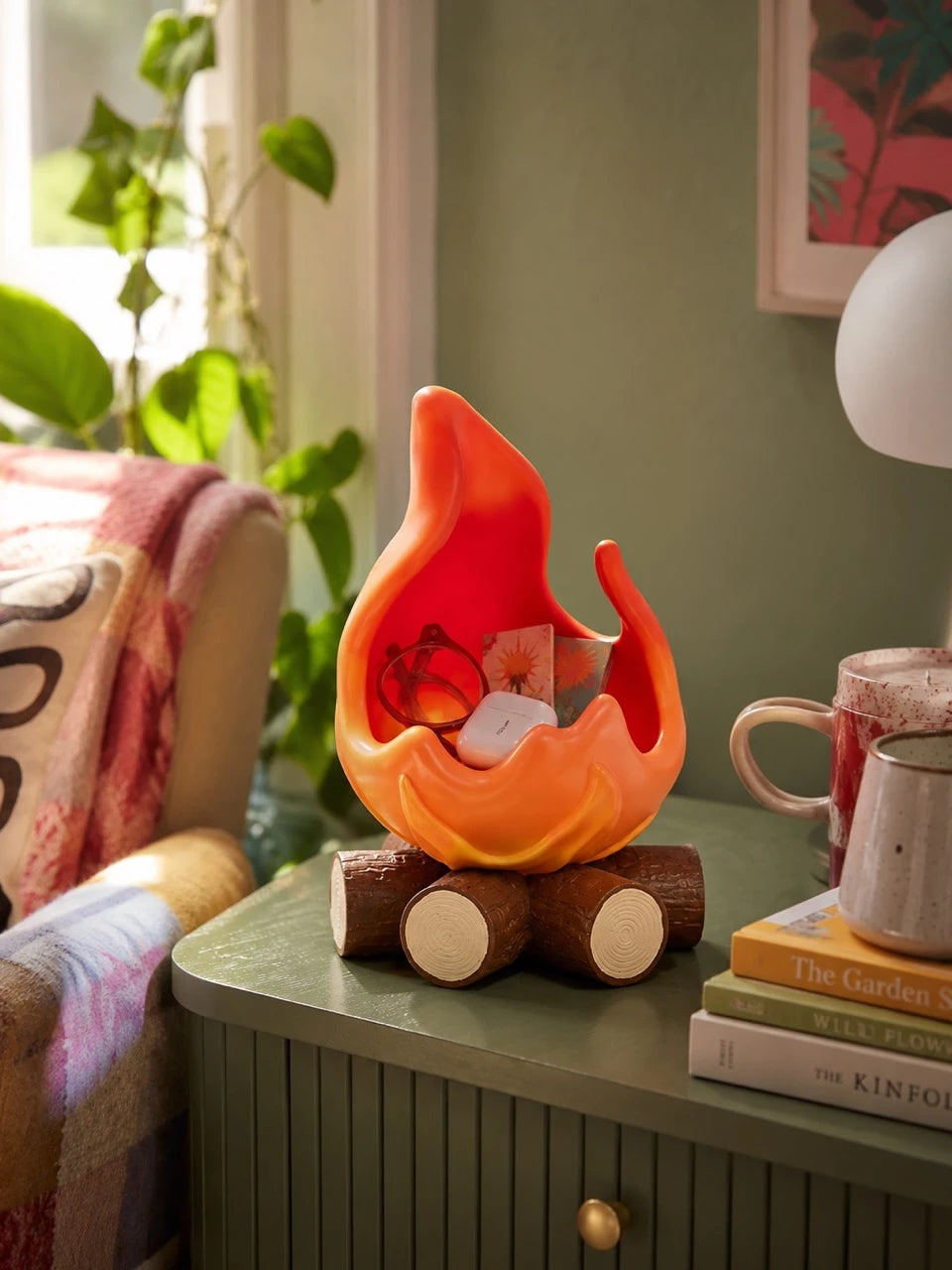 Cartoon Flame Desk Organizer
