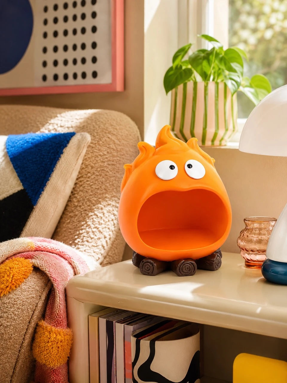 Cartoon Flame Desk Organizer